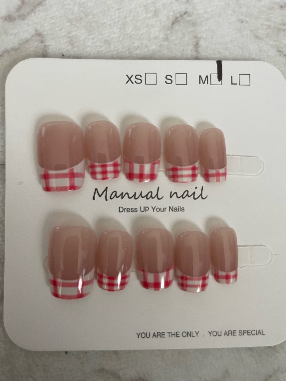 5 for $20! High Quality Press-On Nails in size medium
